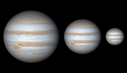 Jupiter - Brennweitenvergleich