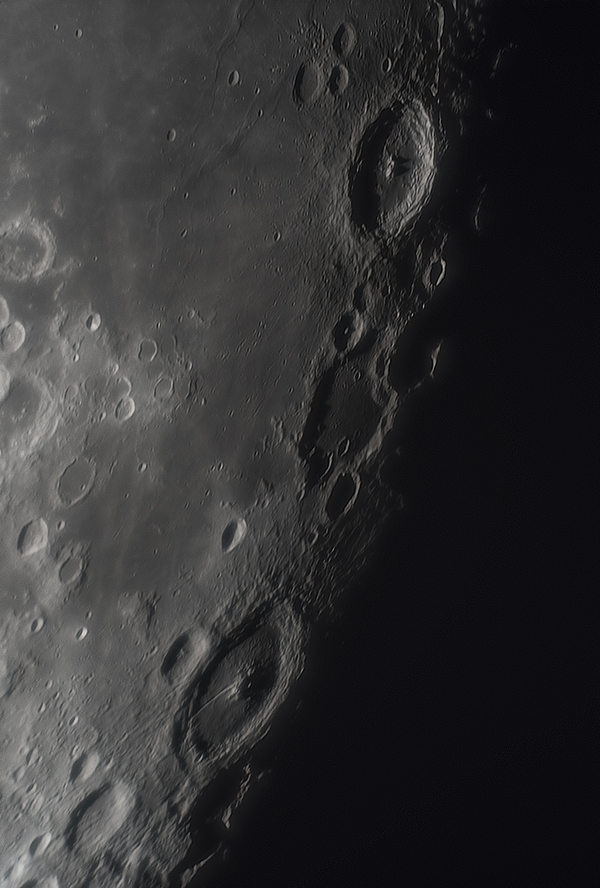 Langrenus, Vendelinus und Petavius