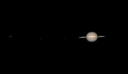 Saturn mit Monden