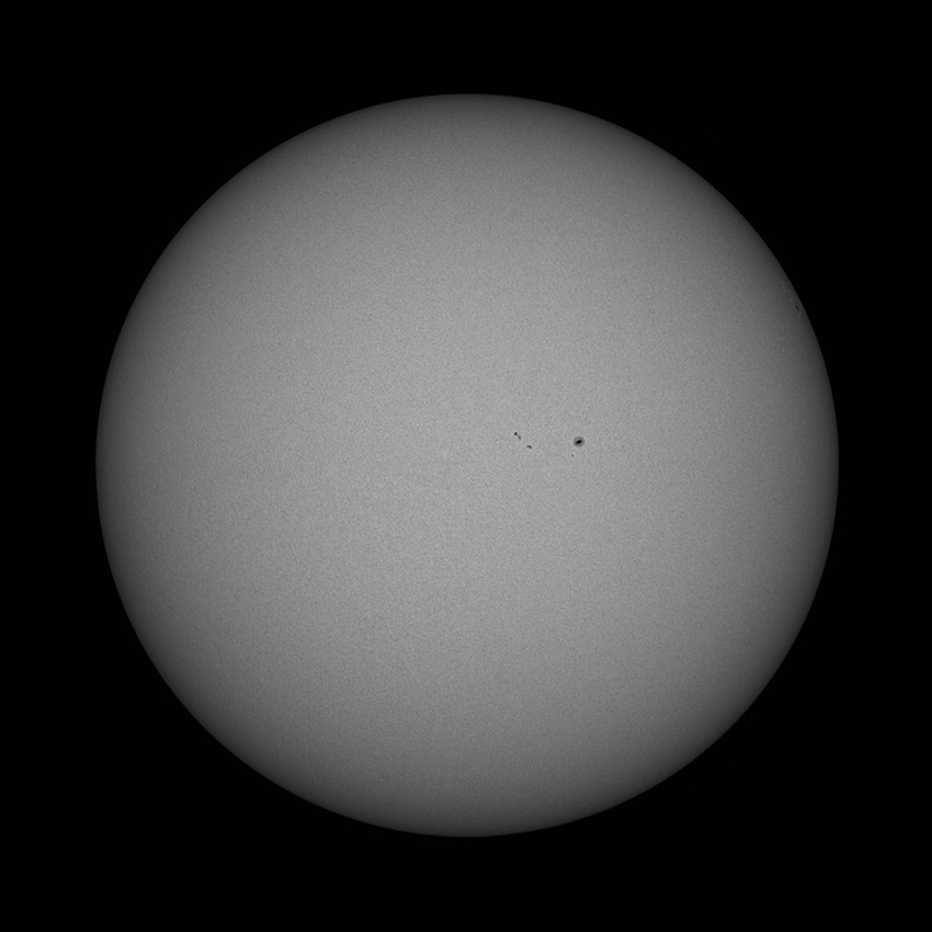 Gesamtsonne im Wei&szlig;licht